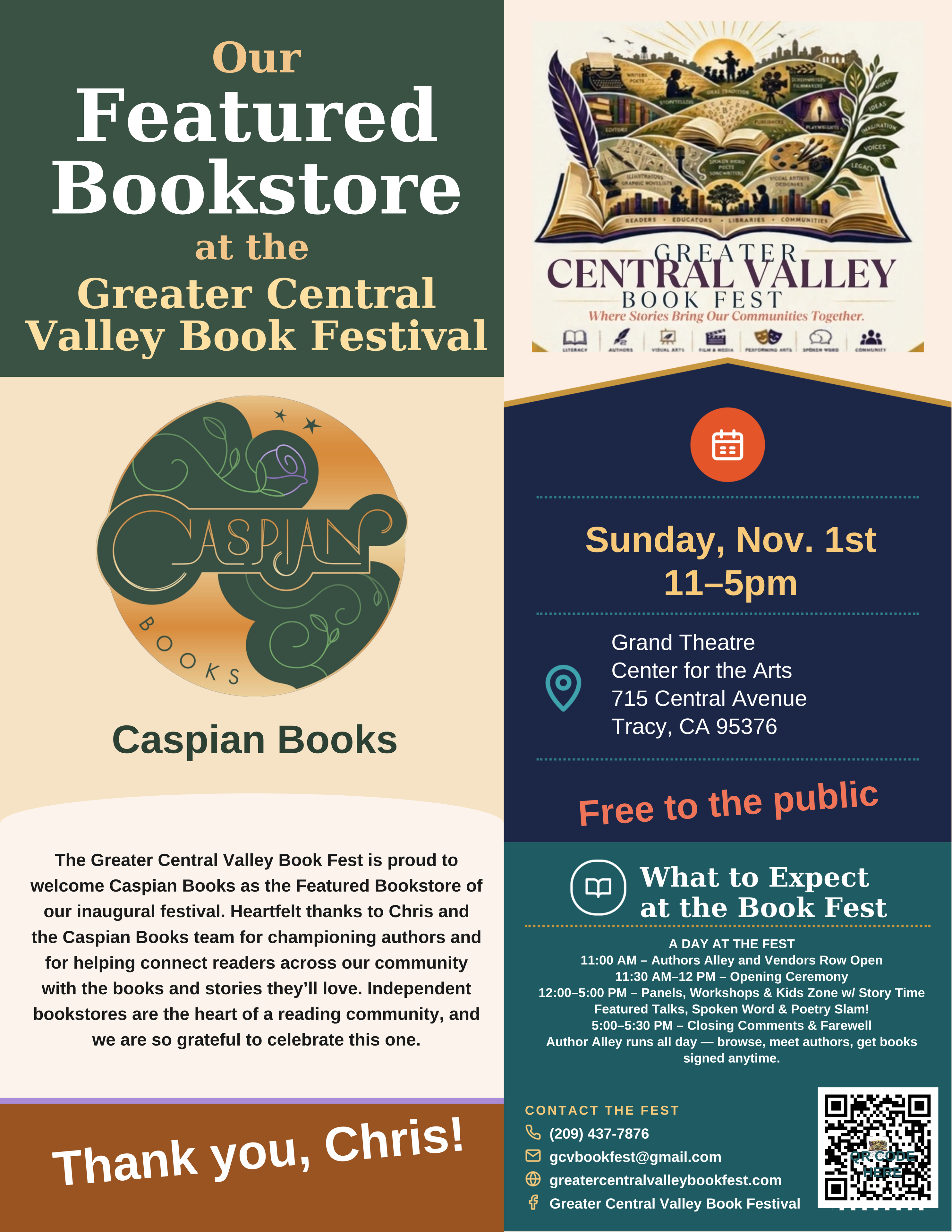Caspian Books — Featured Bookstore, Greater Central Valley Book Fest